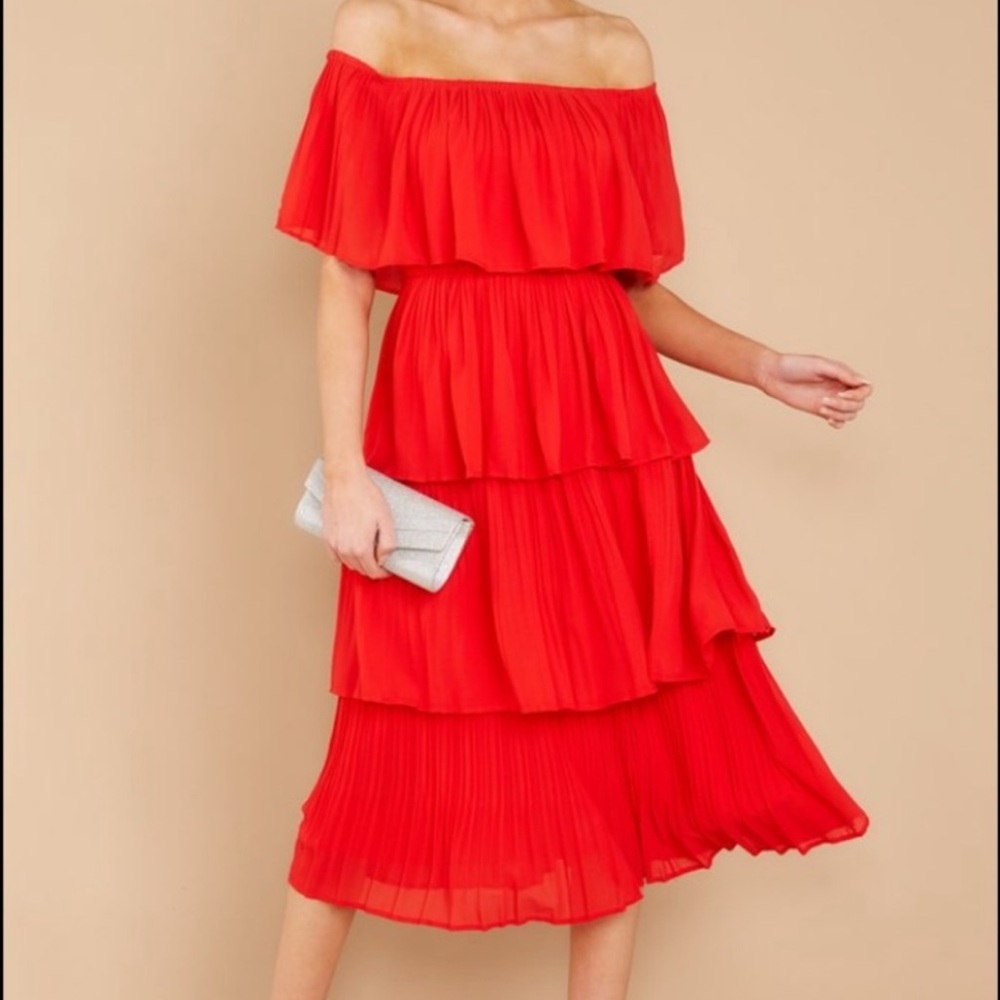 Worn Once! Red Dress Boutique See It Happen Dress - Red - Small